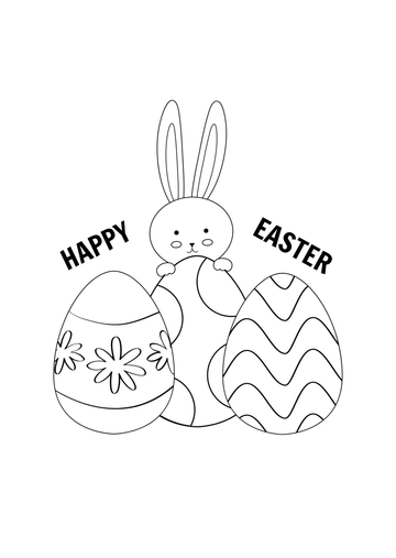 Free Easter Drawing for Kids Template to Edit Online