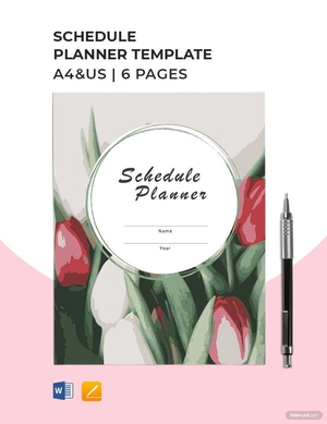 Professional Schedule Planner Template