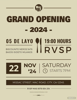 Grand Opening Flyer Template