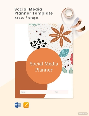Social Media Planner Template