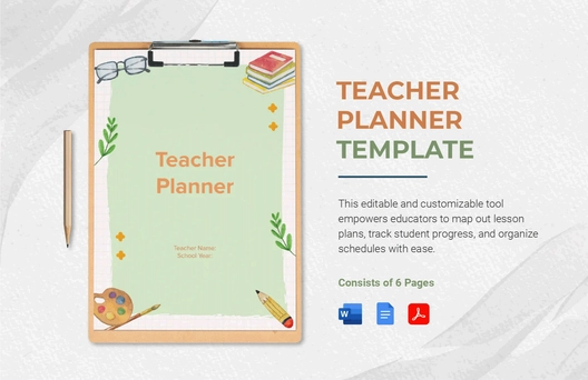 Teacher Planner Template
