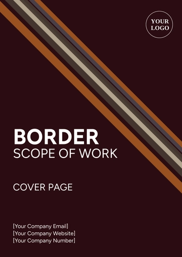 Free Border Scope of Work Cover Page Template to Edit Online