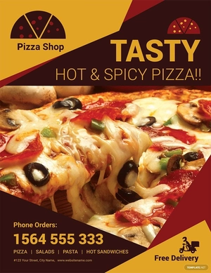 Pizza Sale Flyer Template