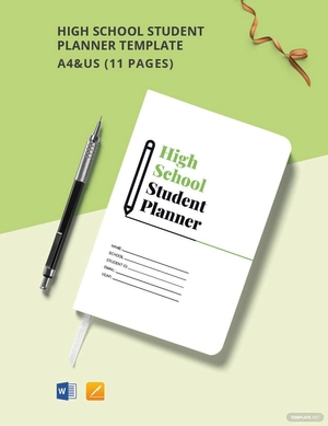 High School Student Planner Template