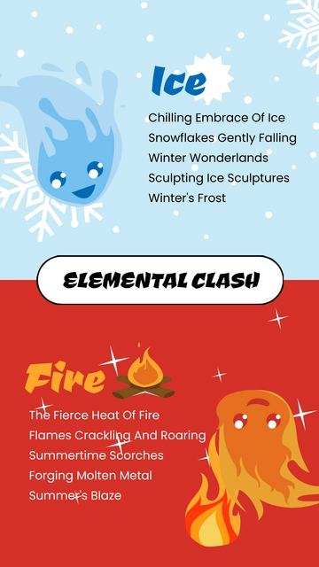 Free Ice or Fire This or That Instagram Story Template to Edit Online