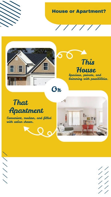 Free House or Apartment This or That Instagram Story Template to Edit Online