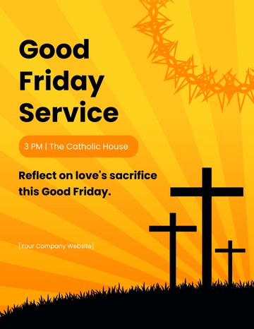 Free Good Friday Service Template to Edit Online