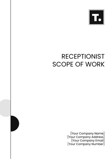 Free Receptionist Scope of Work Template to Edit Online