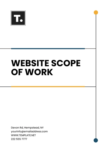 Free Website Scope Of Work Template to Edit Online