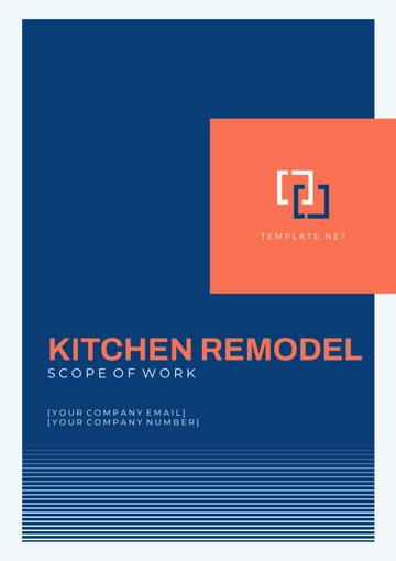 Free Kitchen Remodel Scope Of Work Template to Edit Online