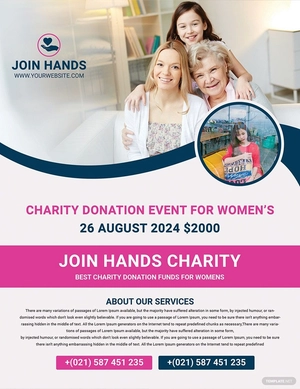 Women's Day Out Cancer Flyer Template