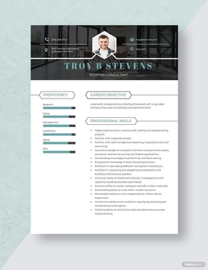 Roofing Consultant Resume