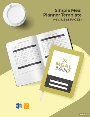 Simple Meal Planner Template