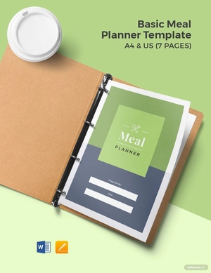 Basic Meal Planner Template