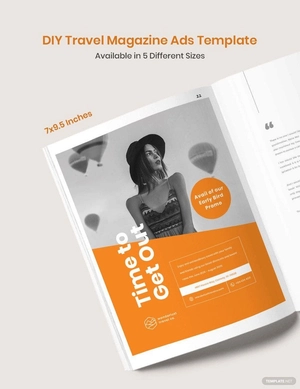 DIY Travel Magazine Ads Template