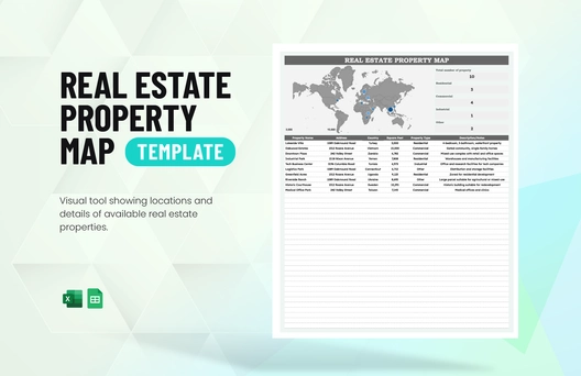 Real Estate Property Map Template