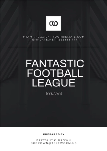 Free Fantasy Football League Bylaws Template to Edit Online Free Fantasy Football League Bylaws Template to Edit Online