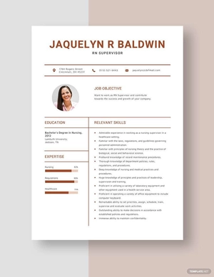 RN Supervisor Resume