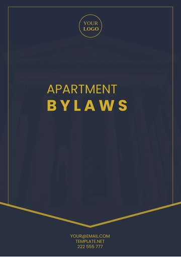 Free Apartment Bylaws Template to Edit Online