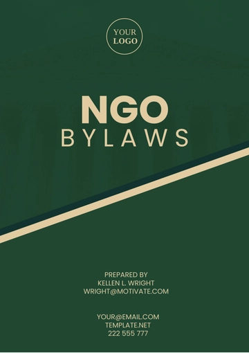 Free Ngo Bylaws Template to Edit Online