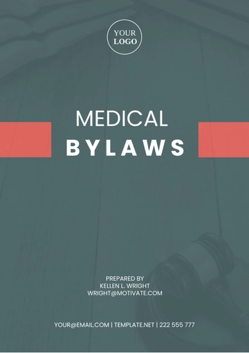 Free Medical Bylaws Template to Edit Online