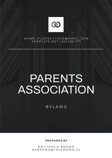 Free Parents Association Bylaws to Edit Online