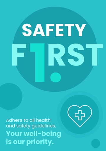 Free Cleaning Services Health and Safety Regulation Sign Template to Edit Online