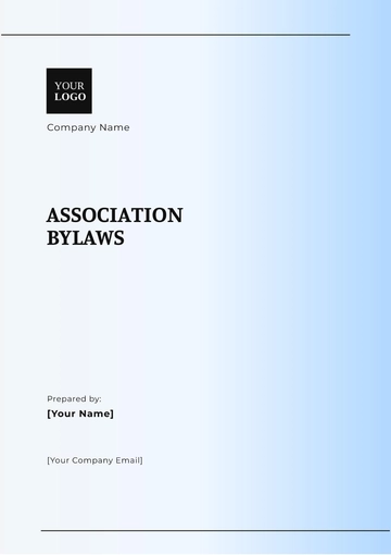 Free Professional Association Bylaws Template to Edit Online