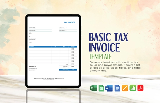 Basic Tax Invoice Template