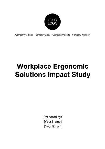 Free Workplace Ergonomic Solutions Impact Study Template to Edit Online