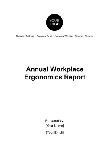 Free Annual Workplace Ergonomics Report Template to Edit Online
