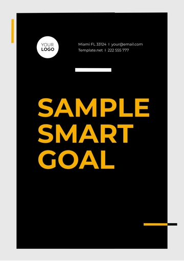 Free Sample Smart Goal Template to Edit Online
