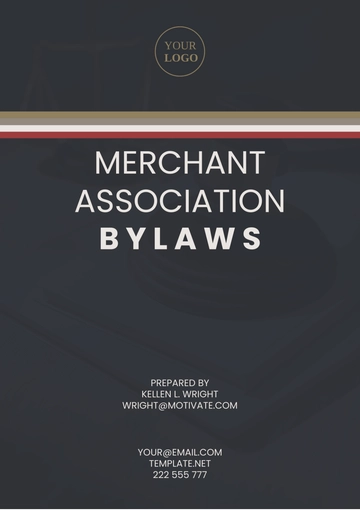 Free Merchant Association Bylaws Template to Edit Online