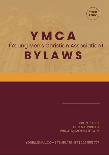 Free Ymca(Young Men's Christian Association) Bylaws Template to Edit Online
