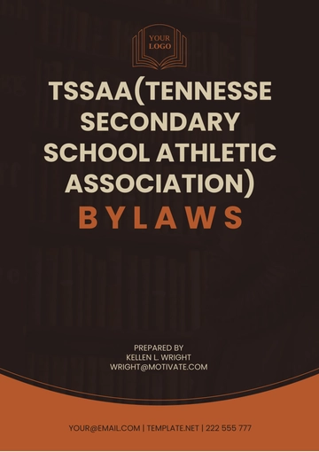 Free Tssaa(Tennessee Secondary School Athletic Association) Bylaws Template to Edit Online
