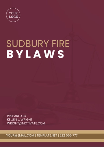 Free Sudbury Fire Bylaws Template to Edit Online