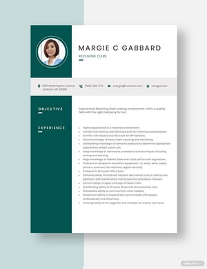 Receiving Clerk Resume