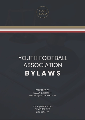 Free Youth Football Association Bylaws Template to Edit Online Free Youth Football Association Bylaws Template to Edit Online