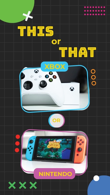 Free XBox or Nintendo This or That Template to Edit Online