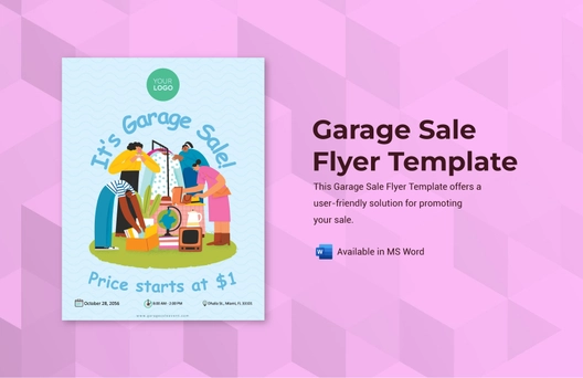 Garage Sale Flyer Template