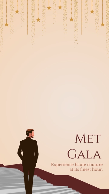 Free Met Gala  Snapchat Geofilter Template to Edit Online
