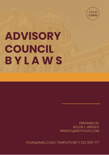 Free Advisory Council Bylaws Template to Edit Online