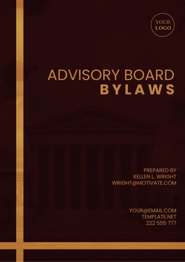 Free Advisory Group Bylaws Template to Edit Online