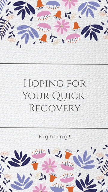 Free Get Well Soon Pinterest Pin Template to Edit Online