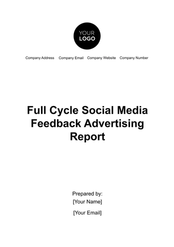 Free Full Cycle Social Media Feedback Advertising Report Template to Edit Online