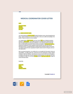Medical Coordinator Cover Letter