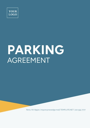 Free Parking Agreement Template to Edit Online