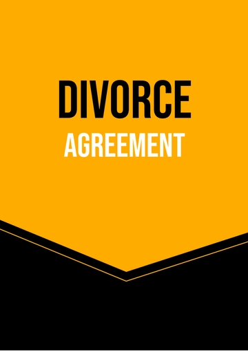 Free Divorce Agreement Template to Edit Online