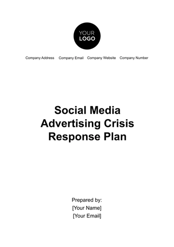 Free Social Media Advertising Crisis Response Plan Template to Edit Online