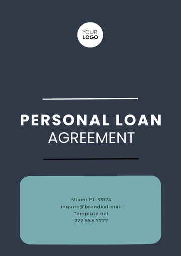 Free Personal Loan Agreement Template to Edit Online